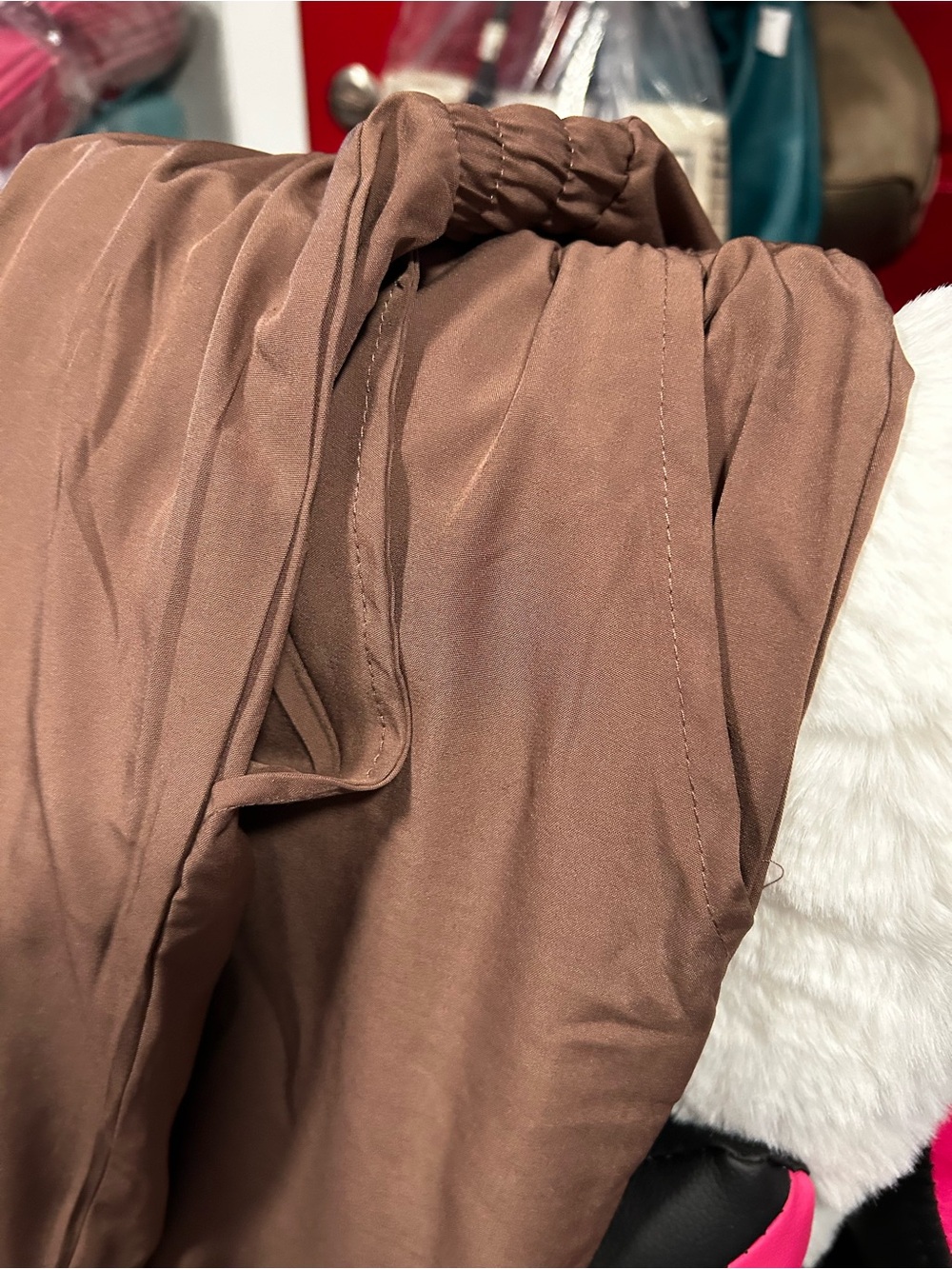 Love Tree Brown pant with Elastic Cuffs - Picture 2 of 7